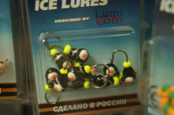 Мормышка вольфрамовая Lumicom Капля с ушком Ф4 обмазка винт малек MBLP, цена за 1 шт.