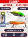 Воблер KYODA Globefish Minnow-66SP, длина 6,6 см, вес 7.0 гр цвет P1247-1, заглубление 0,5-1,0 м