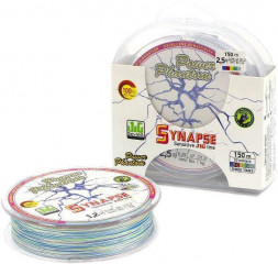 Леска плетеная Power Phantom Synapse PE multicolor 0.14 110м