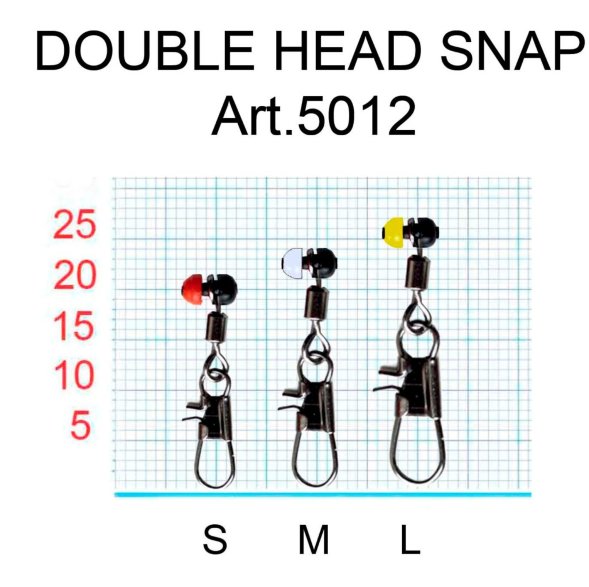 Застежка Fish Season с вертлюгом дв. пластик №L 4шт 5012-LF