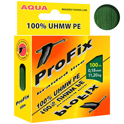 Шнур Aqua ProFix  100м 0,18мм темно-зеленый