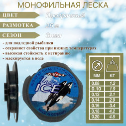 Леска MIKADO Under Ice 0.20 25м