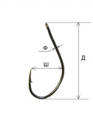 Крючок FISH SEASON Round Bent Joint №10 8шт 11100-10F