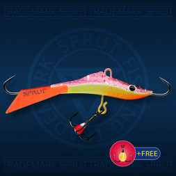 Балансир рыболовный для зимней рыбалки Sprut Mikari №9 22г 75мм WVSPK-UV+тр. с ф/к