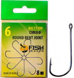 Крючок FISH SEASON Round Bent Joint №2 8шт 11100-02F