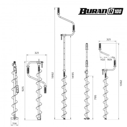 Ледобур Тонар Buran 100R 276387