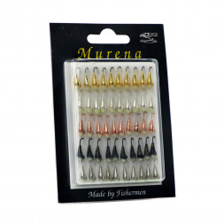 Мормышка особая уралка с ушком диам.3/1 с фосфор пяткой набор уп.50шт