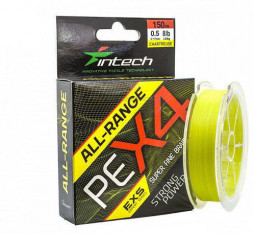 Шнур Intech All-Range PE X-4 150m 0.14mm 12lb / 5.45kg