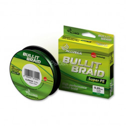 Леска плетеная ALLVEGA Bullit Braid dark green 0.18 92м