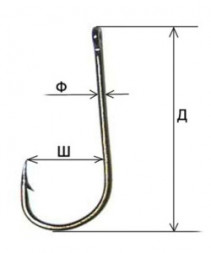 Крючок FISH SEASON Chinu-ring №0.3 BN 10шт 10026-003F