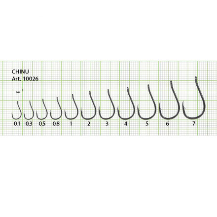 Крючок FISH SEASON Chinu-ring №0.3 BN 10шт 10026-003F