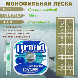 Леска Owner Broad 0.22 100м