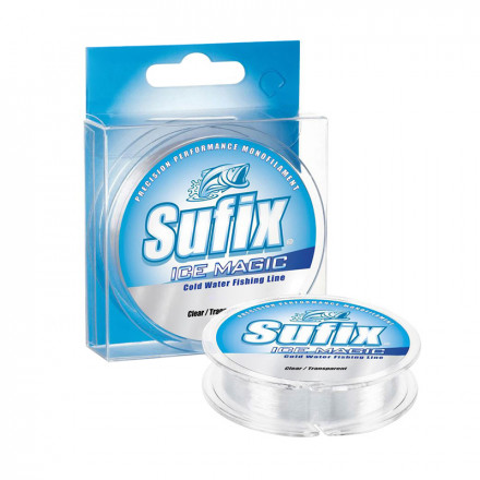 Леска зимняя SUFIX Ice Magic x12 прозрачная 30м 0.155мм 2,2кг