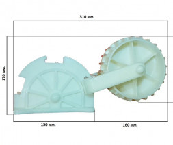 Колесо д/лодки транцевое Ermakov