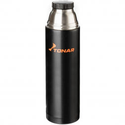 Термос Тонар HS.TM-026 1200ML черный дополн.пласт.чашка