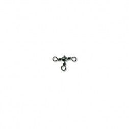 Вертлюг тройной Condor 90 град. Rarrel Cross-line Swivel, цвет Black Nikel, размер 6, 100шт.