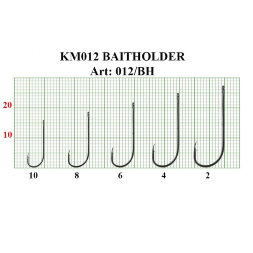 Крючок FISH SEASON KM012 Baitholder №10 BN 8шт 012/BH-10F