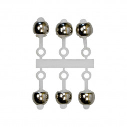 Подвес д/мормышки ЛЕВША Шар латунь серебро 3.3мм 20шт