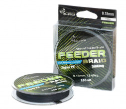 Леска плетеная ALLVEGA Feeder Braid темно-сер. 0.08 150м