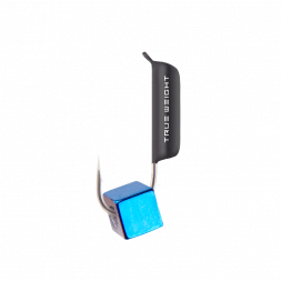 Мормышка вольфрамовая True Weight цена за 1 шт Гвоздекубик гв. d4 кубик синий